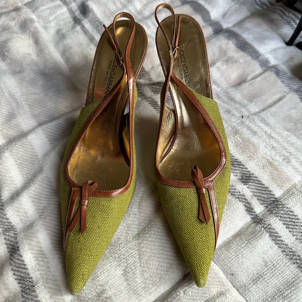 Green Dolce & Gabbana heel